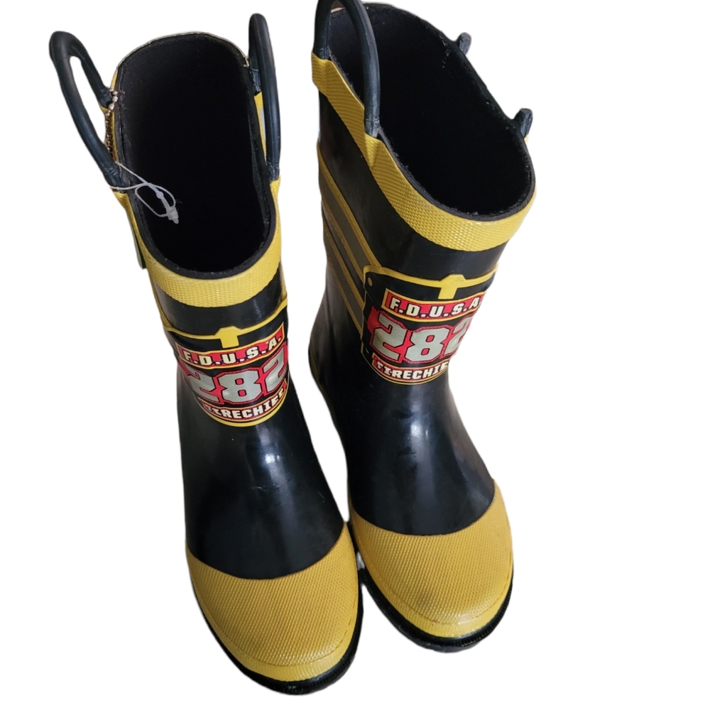 Western Chief Kids Fire Fighter Rain Boots sz 11 toddler